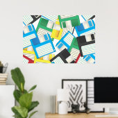 Diskettes voor diskettes poster (Thuiskantoor)