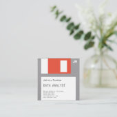 diskettestation disquette faux zien er uit vierkante visitekaartje (Staand voorkant)