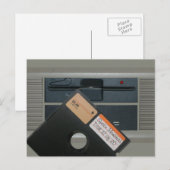 Diskettestation en diskettestation briefkaart (Voorkant / Achterkant)