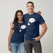Diskettestation geeft grote T-shirt met gegevens (Unisex)