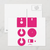 Diskettestation met 1,44 inch gedecimeerd briefkaart (Voorkant / Achterkant)