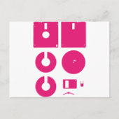 Diskettestation met 1,44 inch gedecimeerd briefkaart (Voorkant)