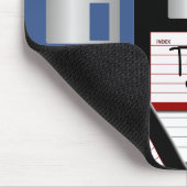 Diskettestation stapel Computer Retro Personated D Muismat (Hoek)