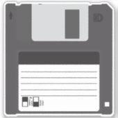 Diskettestation Sticker (Voorkant)