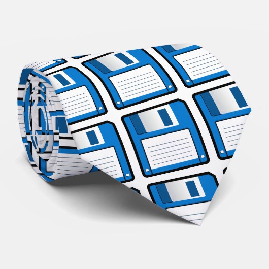 Diskettestation Stropdas (Opgerold)