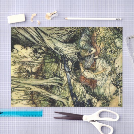 Diskettestation voor dames in winkelboeken tissuepapier (Craft)