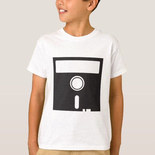 Diskettestation voor oude wolcomputer t-shirt (Voorkant)