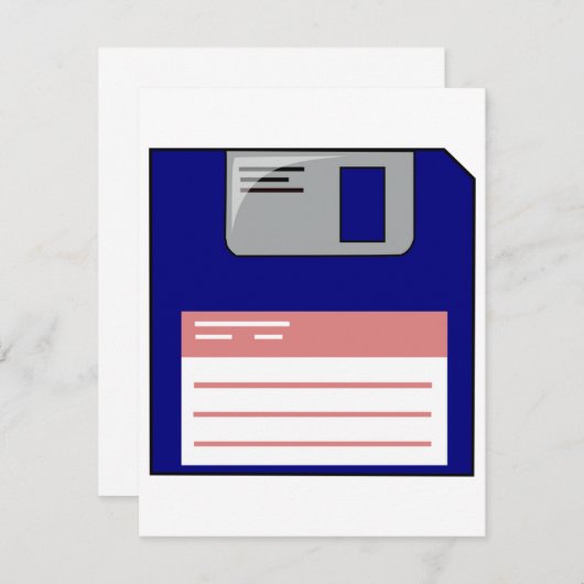 Diskettestations Kaart (Voorkant / Achterkant)