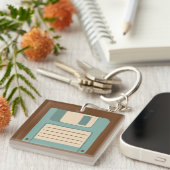  diskettestechnologie voor diskettes sleutelhanger (Voorkant Rechts)