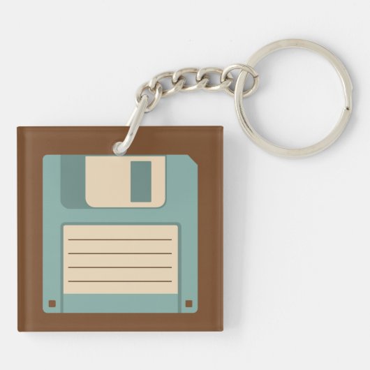  diskettestechnologie voor diskettes sleutelhanger (Achterkant)