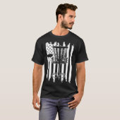 Diskgolf Amerikaanse vlag T-shirt (Voorkant volledig)