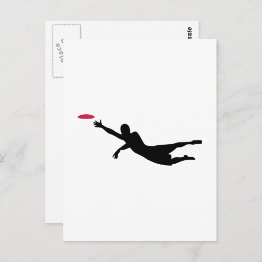 Diskgolf frisbee briefkaart (Voorkant / Achterkant)