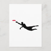 Diskgolf frisbee briefkaart (Voorkant)