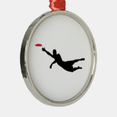 Diskgolf frisbee metalen ornament (Rechts)