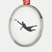 Diskgolf frisbee metalen ornament (Links)