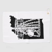 Diskgolf Indiana - handdoek voor je discgolf tas (Horizontaal)