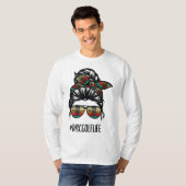 diskgolf mam boetskonige haarbril t-shirt (Voorkant volledig)