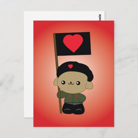 Diskus Revolution Puppy Post Card Briefkaart (Voorkant / Achterkant)