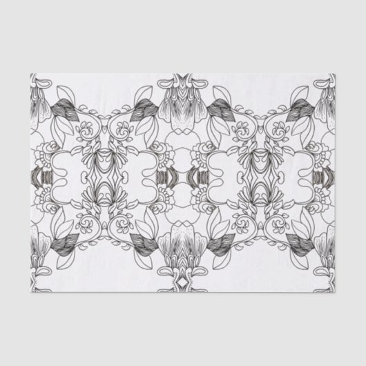 Dismal Inkblot Western Dream Zadelleer Tissuepapier (Voorkant)