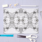 Dismal Inkblot Western Dream Zadelleer Tissuepapier (Craft)
