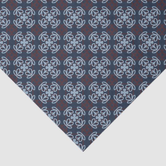 Dismal Midnight Prairie Westerne Gotische Bloemen Tissuepapier (Detail)