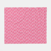 Dismal Pink Fleece Blanket Cows Western Ranch Deken (Voorkant (Horizontaal))