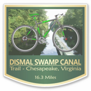 Dismal Swamp Canal Trail (fiets2) Sticker