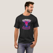 Dismantel Biphobia Protest Fist Bisexual Pride Aes T-shirt (Voorkant volledig)