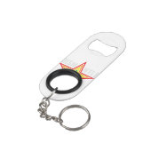 Dismantel Black Sleutelhanger met flesopening Mini Flessenopener (Achterkant Gekanteld)