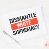 Dismantle White Supremacy Rechthoekige Sticker (Envelop)