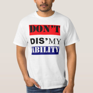 DIS'MY Ability Red-White-Blue niet T-shirt