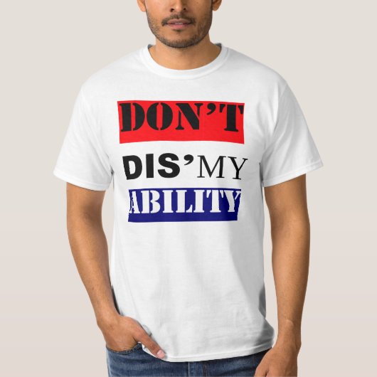 DIS'MY Ability Red-White-Blue niet T-shirt (Voorkant)
