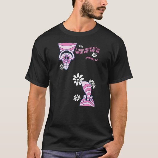 Disney Alice In Wonderland Cheshire Cat Doesn't Ma T-shirt (Voorkant)