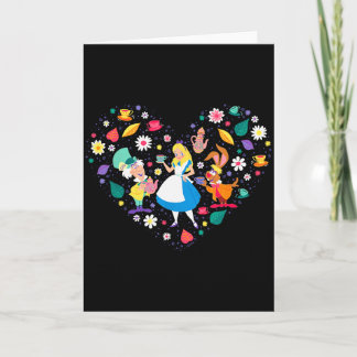 Disney Alice In Wonderland Tea Party Heart Valenti Kaart