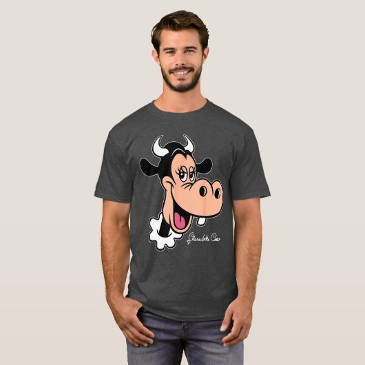 Disney Clarabelle Cow Big Face Retro Character Tri T-shirt (Voorkant volledig)