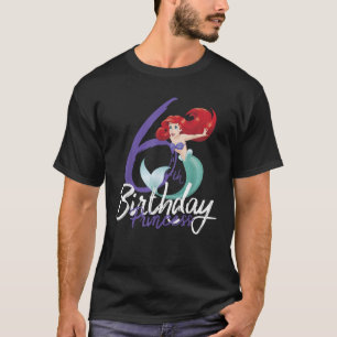 Disney De Kleine Zeemeermin Ariel 6e Verjaardag Pr T-shirt
