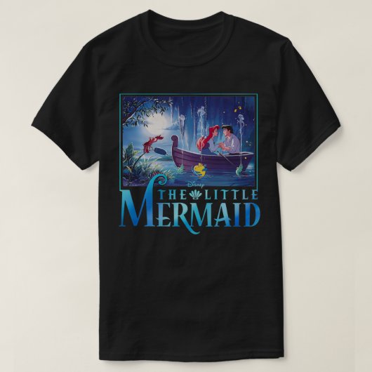 Disney De Kleine Zeemeermin Ariel & Eric Grotto-ha T-shirt (Design voorkant)