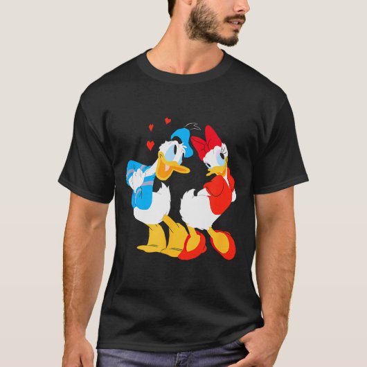 Disney Donald And Daisy Sweethearts Valentine’s Da T-shirt (Voorkant)