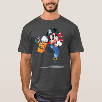 Disney Halloween Mickey Mouse Piraat Kostuum Grap T-shirt