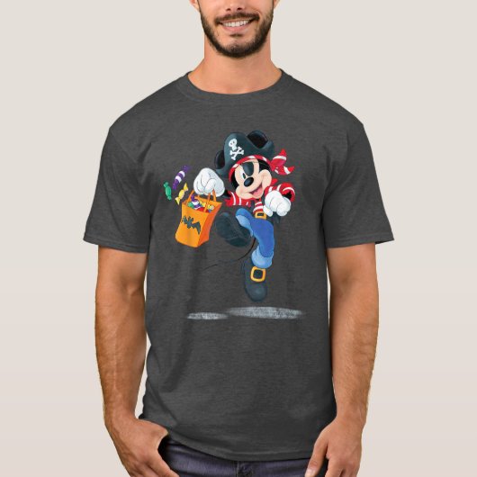 Disney Halloween Mickey Mouse Pirate Costume Trick T-shirt (Voorkant)
