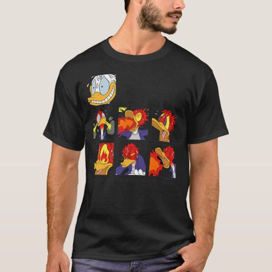 Disney Hot Ones Donald Duck This Is Fine - Help Me T-shirt (Voorkant)