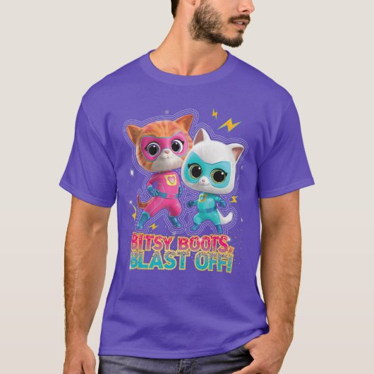 Disney Junior SuperKitties Ginny en Bitsy Boots B T-shirt (Voorkant)