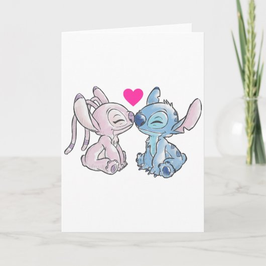 Disney Lilo &amp; Stitch Valentines Day Stitch &am Kaart (Voorkant)