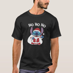 Disney Lilo Stitch Christmas Santa Claus Stitch Ho T-shirt