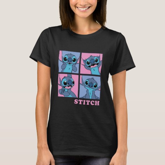 Disney Lilo & Stitch Comic Panel Expressions T-shirt (Voorkant)