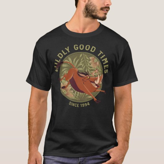 Disney Lion King Anniversary Timon Pumbaa Wildly G T-shirt (Voorkant)