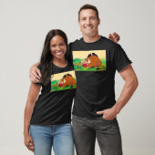Disney Lion King Pumbaa Apple in Mouth Poster T-shirt (Unisex)