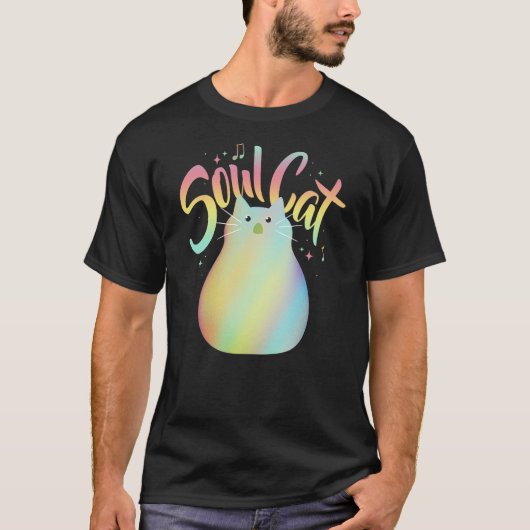 Disney mens Classic Disney Pixar Soul Cat Gradient T-shirt (Voorkant)