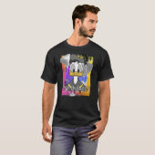 Disney Mickey And Friends Donald Duck 80's Style P T-shirt (Voorkant volledig)