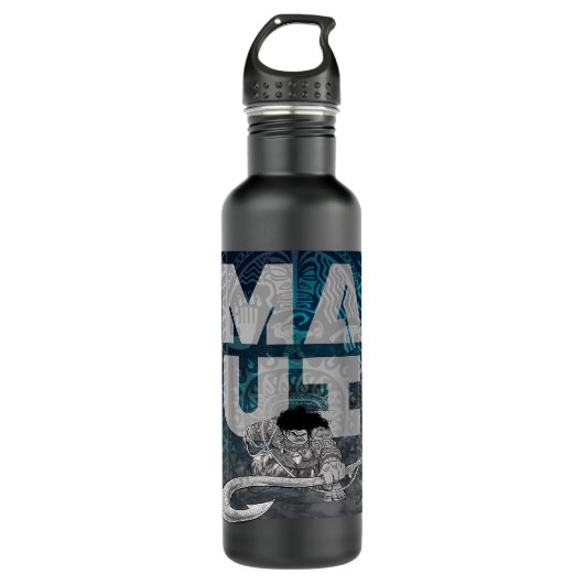 Disney Moana Maui Tattoo Style Letter Stack Portra Waterfles (Voorkant)